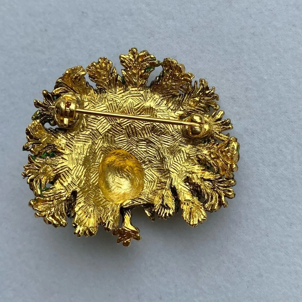 Vintage Peacock Brooch